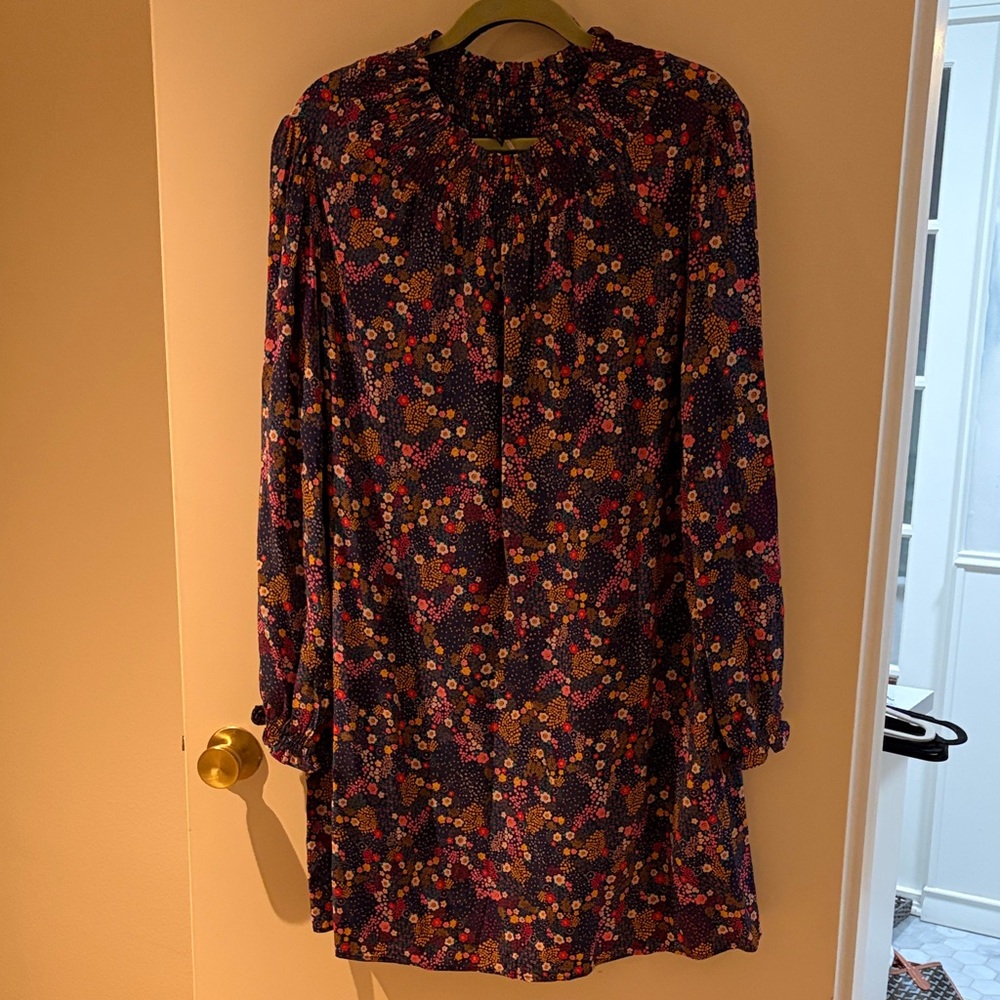 Chic Long Sleeve Floral Dress